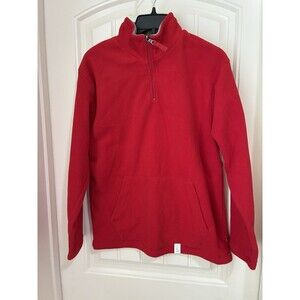 The Childrens Place Boys Quarter-Zip Fleece Pullover w/Collar Size XL 14 Red NWT
